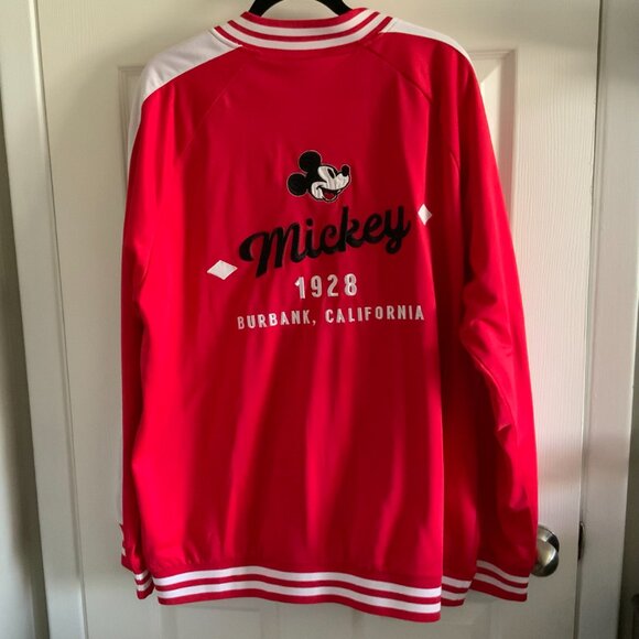 DISNEY MICKEY MOUSE RED TRACK JACKET 2XL - Picture 2 of 9